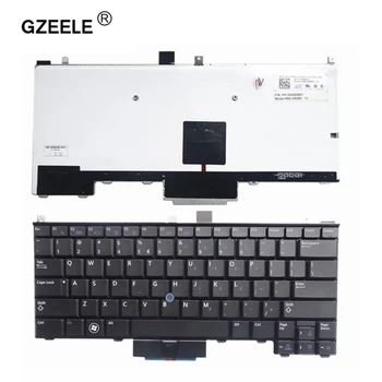 GZEELE Naujas lietuvių foninio apšvietimo klaviatūra DELL Latitude E4310 E4200 PP13S 0P6VGX JUODOS spalvos nešiojamojo kompiuterio klaviatūra MUS pakeisti klaviatūras naujas