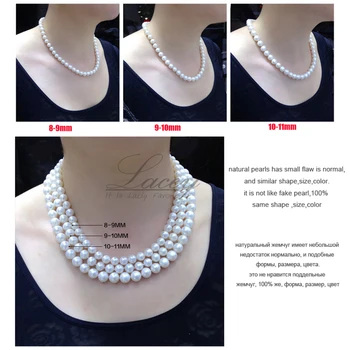 Gėlo vandens nuotakos natūralių perlų vėrinį su sidabro užsegimas 925 sidabro papuošalai,vestuvių apvalių perlų karoliai moterys gimtadienio dovana