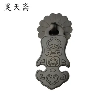 [Haotian vegetaras] Kinijos antikvariniai vario rankenos stalčiaus rankena HTQ-114 modeliai pageidautinas ilgaamžiškumas varžtai