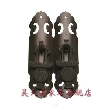 [Haotian vegetaras] Kinijos namų vario detalės / vario tiesiai / didelis spinta rankena / durų rankena HTC-048
