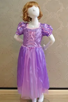 Helovinas Deluxe Merginos Tangled Rapunzel Dress Up Princess Šalis Kostiumas