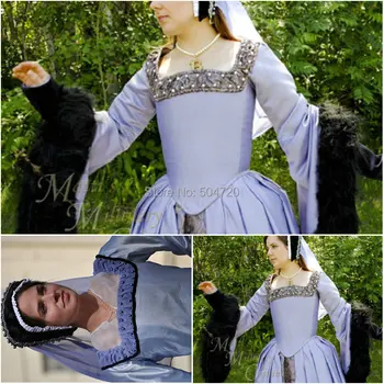 HistoricalR-218 19 a. Senovinių kostiumų 1860 M Viktorijos Lolita/pilietinio Karo Renesanso dress Helovinas Visos suknelės dydis