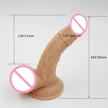 HOWOSEX Prekės Tikroviškas Dildo Lankstus Penis Penis su Stipri Siurbimo Taurės Suaugusiųjų Sekso Produktai Sekso Žaislai Moteris Netikrą Dicks