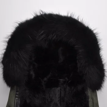 Ilgai unisex stiliaus ėrienos pamušalas juodas apvalkalas audinio švarkas