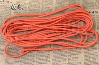 Išleidimo 100meters oranžinė spalva core 2 0.75mm2 audinio tinklelio laidas priedai veltiniams, vilna lempa tekstilės kabelio medžiaga padengta viela