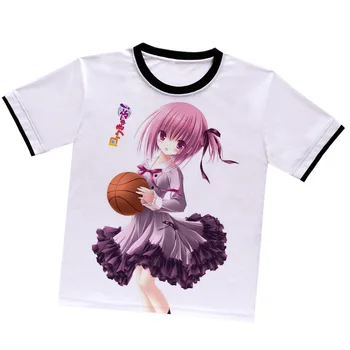 Japonų Anime Ro-Kyu-Bu! Minato Tomoka T-shirt Kawaii Balta Poliesteris Marškinėliai Vasarą Aktyviai Otaku Vyrų, Moterų Drabužiai