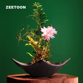 Japonų Zen Stiliaus Gėlių Derliaus Elegantiška Vaza Ikebana Kūrybos Namų Dekoro Stalo Hydroponic Bonsai Vazonas