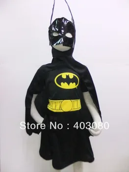 Juoda 2-8 metų Halloween roll žaisti drabužiai,vaikas Catwoman žaisti drabužius,mergina ilgomis rankovėmis Batman žaisti drabužius sijonas ZG:S-3XL