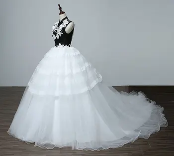 Juoda balta siuvinėjimo lankelio, susiėmę duobute kamuolys suknelė viduramžių suknelė Renesanso karalienės Viktorijos cosplay kamuolys suknelė Belle Kamuolys