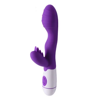 Karšto naujas Dvejopo Vibratoriaus greitis 30 G spot Klitorio stimuliatorius Triušis vibracijos AV dildo netikras penis Sekso žaislai moteris