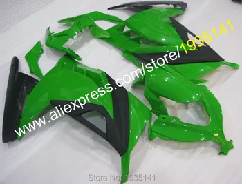 Karšto Pardavimo,Populiarus žalia juoda komplektas Kawasaki Lauktuvės Rinkinys Ninja EX 300R 2013-2016 M. EX300 Ninja EX 300 13-16 (liejimo)