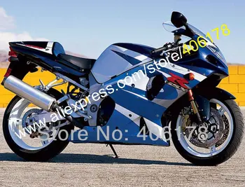 Karšto Pardavimo,Už SUZUKI GSXR 1000 K2 2000-2002 m. GSXR1000 00-02 R1000 Mėlyna Balta Custom motociklų lauktuvės Rinkinys (liejimo)