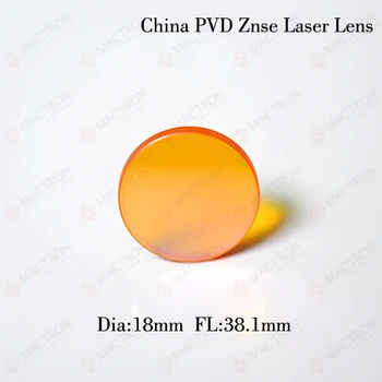Kinijos HQ PVD ZnSe Medžiagos Lazerio Fokusavimo Objektyvas Dia18mm-FL38.1mm CO2 Lazerio Gravieris Cutter