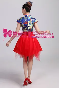 Kinų stiliaus Porceliano modelis šiuolaikinio šokio kostiumai, suknelės siūlai sijonas Kinijos vėjo etapo rezultatus drabužiai