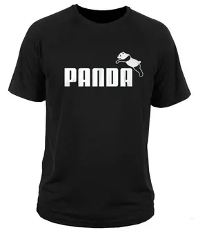 Klasikinis Viršūnes Tee Marškinėliai Topai Tees Spausdinti Vyrų Marškinėliai Naujas Vasaros Stiliaus marškinėliai Panda laukinių marškinėliai