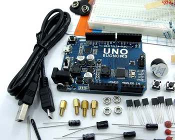 KLAUSKITE-02 Elektroninių Projekto Starter Kit UNO R3 už arduino Rezistorius, Kondensatorius LED