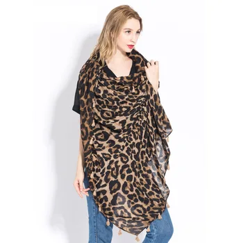 LaMaxPa 2018 Mados Leopard Tekstūra Modelis Sjaals Moterų Laukinių Dvasia Skara Skara Lady Pavasario Šilti Šalikai Moters Pop Šalikas