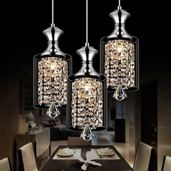 LED Kristalų restoranas lempa, baras, valgomasis umbra kūrybinė asmenybė trys vienos galvos paprastas modernus Sieniniai šviestuvai