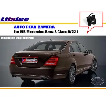 Liislee Automobilių Stovėjimo Fotoaparatas / Atgal Kamera Skirta Mercedes Benz S Class W221 / galinio vaizdo Kamera / Atgal Skylę OEM