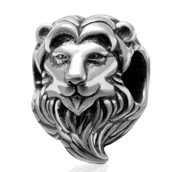 Liūtas Karalius Žavesio Granulių Original Autentiškas 925 Sterlingas Sidabro Karoliukai Tinka Pandora Pakabukai apyrankės