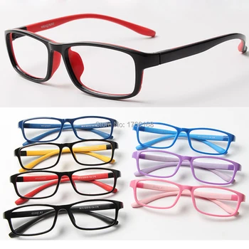 Mados Akiniai, optiniai akiniai vaikams, Vaikams, optinės rėmo spalvingas dizainas Gumos, Silikono TR90 Akiniai vaikas 5015 7colours