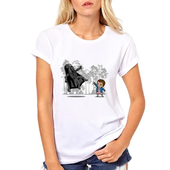 Mados Amerikos TV Svetimas Dalykų Marškinėliai moterims Juokinga T-shirt Naujovė Kietas Viršūnes moterų trumpomis Rankovėmis Marškinėlius