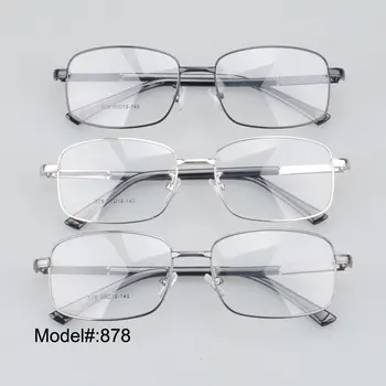 Magija Jing 878 garsaus dizainas visiškai ratlankio vyrų stiliaus metalo recepto akiniai RX optinių rėmelių trumparegystė akiniai akiniai