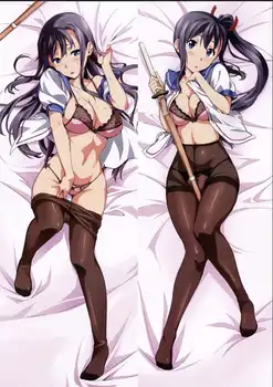 Maken-ki! anime Personažai seksuali mergina amaya haruko & nijou aki mesti pagalvę padengti himegami kodama kūno Užvalkalas