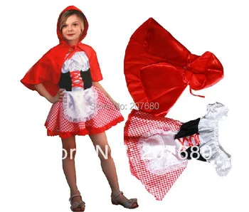 Mažai Raudona Jojimo Hood pasakos vaikams drabužių Cosplay Kostiumas vaikams Išgalvotas suknelė