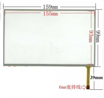 Mažus 7 Colių Jutiklinis ekranas 4 varžinio planšetinio kompiuterio ekrane LCD 159*99