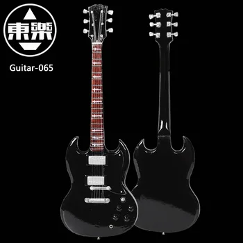 Mediniai Rankų darbo Miniatiūrinės Gitara Modelio gitara-055 Gitara Ekranas su Atveju ir Stendas (Ne Faktinis Gitara! Rodyti Tik!)