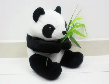 Mielas panda lėlė apie 30 cm apkabinti bambuko panda pliušinis žaislas , gimtadienio dovana x119