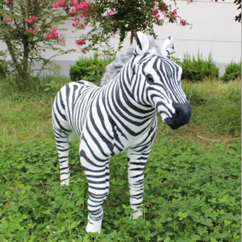 Modeliavimas gyvūnų nuolatinis zebra didelis 110x90cm pliušinis žaislas .Fotografija prop,Namų,šalis dekoro Kalėdų dovana h890