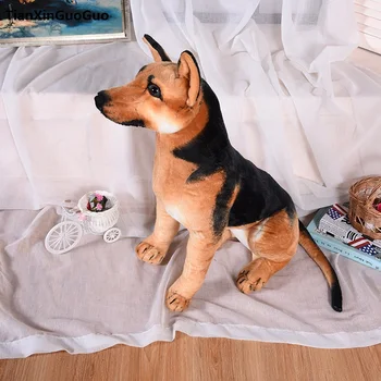 Modeliavimo wolfhound pliušinis žaislas puikus vokiečių sheperd šuo garsai 