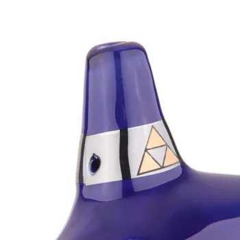 Naujas Atvykimo 12 Skylę Ocarina Keramikos Alto C Legend of Zelda Ocarina Fleita Mėlyna Priemonė nemokamas pristatymas