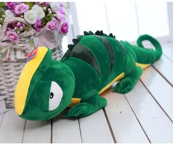 Naujas atvykimo didelis 80cm animacinių filmų žalias driežas pliušinis žaislas, minkšti mesti pagalvę gimtadienio dovana b0126