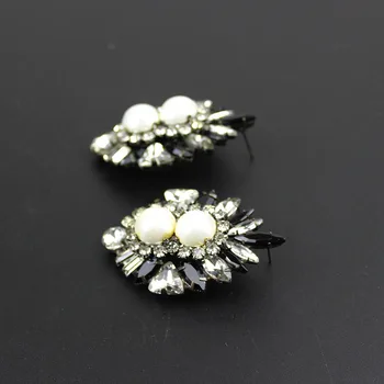 Naujas mados auskarai shourouk stiliaus visi kristalų, perlų auskarai dizainas pareiškimas shourouk Auskarai moterims, didmeninė 661