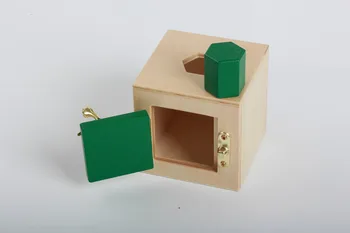 Nauji Mediniai Žaislai Montessori Atskyrimo išmintis seifą banke Anksti Švietimo Žaislai, Kūdikių Dovanos