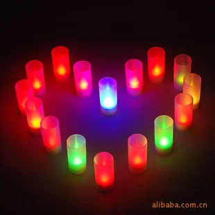 Naujovė Apšvietimas , 7 spalvų keitimas žvakė, mirksi vestuvių žvakių Šviesoje-Iki Žaislai