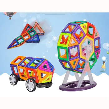 Naujų atvežimas, montavimas žaislai 39pcs Vaikas Anksti Galvos Pradėti Mokymo įspūdį Magnetinės lazdelės magneto magnetinio pastato žaislai