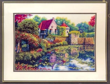 Needlework,DIY Cross Stitch,Sets For Embroidery kits,14CT&16CT&18CT,Suburban castle