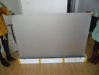 Nemokamas Pristatymas! ( 1.524 m* 3 m ) baltos /pieno balta spalva atbulinės projekcijos kinas/ 4.5 kvadratinį metrą projektoriaus ekrane folijos plėvelė