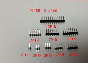 Nemokamas pristatymas 100vnt 1X2PIN PIN HEADER PIKIS 2.54 mm V/T MODELIS ilgis 11.5 mm
