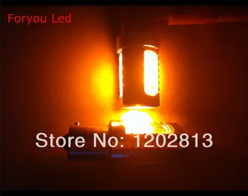 Nemokamas pristatymas 2 Vnt Automobilių žibintai Super Gintaro/Geltona/Oranžinė 6W LED SMD 1156 Bau15s S25 PY21W Atsarginė Lemputė, Atbulinės