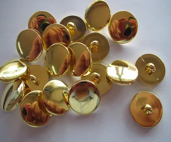 Nemokamas pristatymas 30mm karka mygtuką siuvimo karka mygtuką palaidinė plastiko mygtuką apkalos aukso mados mygtuką, aukso spalvos, 100vnt