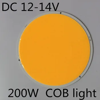Nemokamas pristatymas 3pcs LED Didelės galios Šviesus Turas COB Skersmuo 160mm DC12V 200W Balta 12v šiltai balta 200w cob led apvalus dydis 150mm