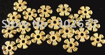NEMOKAMAS PRISTATYMAS 450Pcs Antiqued aukso butas gėlių tarpiklius A941G