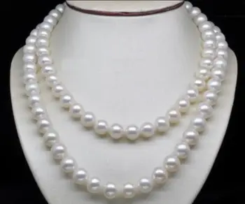 NEMOKAMAS PRISTATYMAS KARŠTO parduoti naują Stilių >>>> originali AA++ 8-9mm balta pietų jūros perlų vėrinį 32