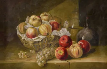 Nemokamas pristatymas klasikinio dar gyvenime vaza aliejaus tapybai vaisių, granatų drobės spaudiniai ant drobės, sienos meno apdailos nuotrauką