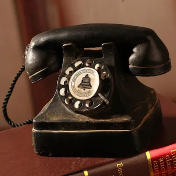 Nemokamas Pristatymas!Vintage Stiliaus Telefono Modelis Antikvariniai ieško dervos telefono pelėsių Dervos Artcraft Kavos Baras dekoras